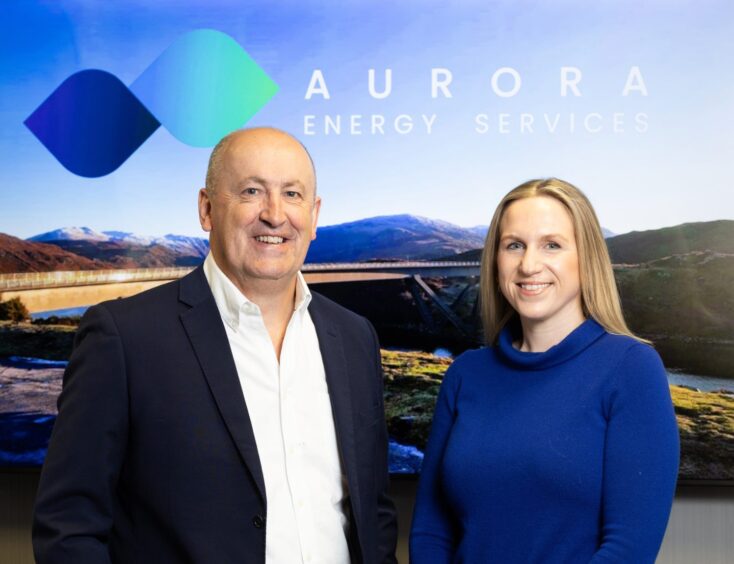 Aurora Energy Services CEO Doug Duguid and chief commercial officer Katie Jordan.