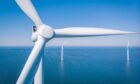 An offshore wind farm, with the industry expected to receive a boost from the increased budget for AR6