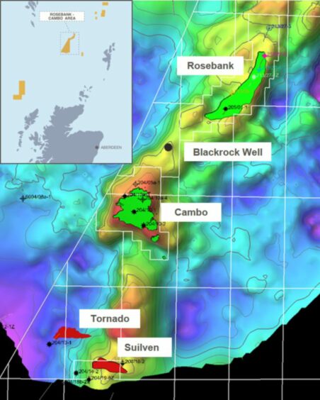 North Sea map
