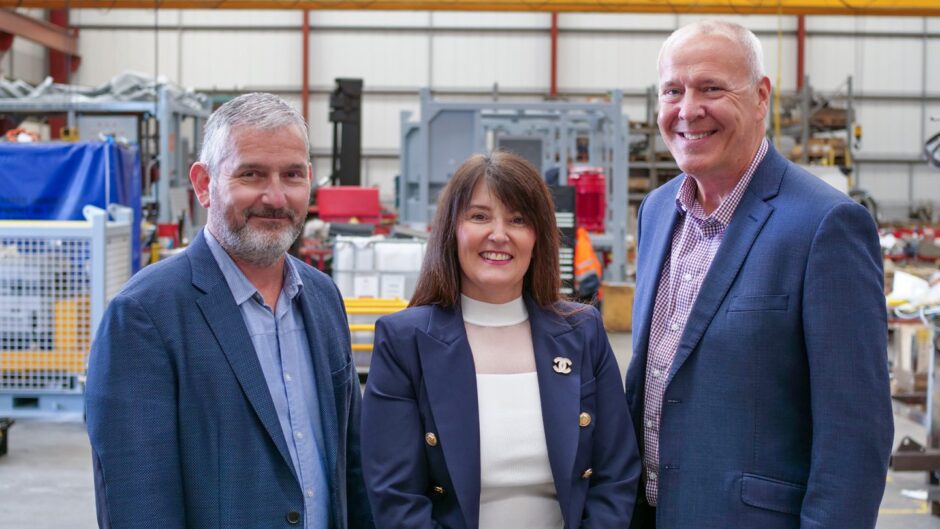 From left, ITC Hydraulic Services & ITC Manufacturing technical director and co-founder Ian Clark, executive chairwoman Tracy Clark, and managing director Keith Mackie.