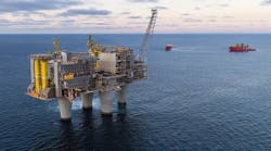 Equinor-operated Troll field oil and gas platform