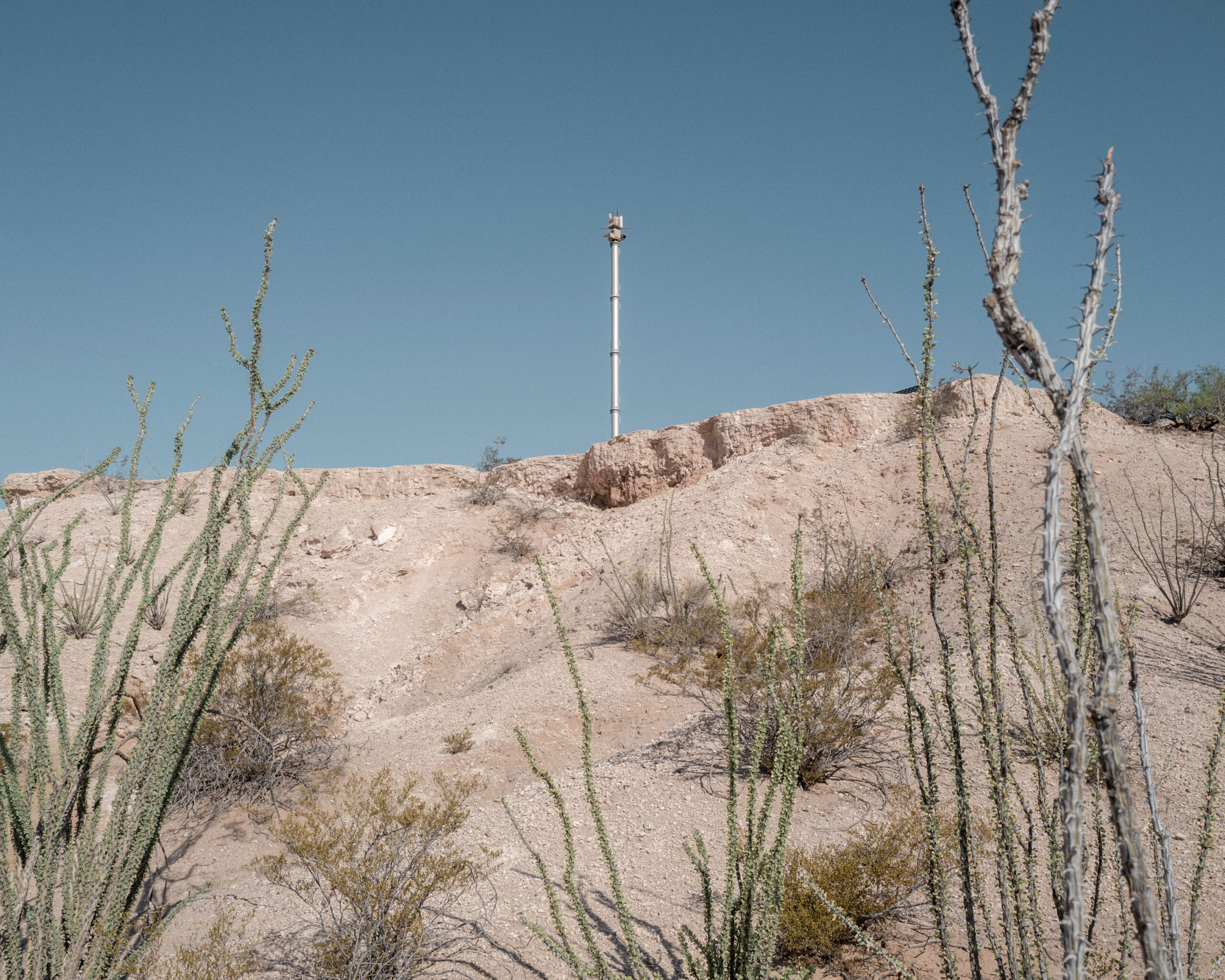 Border Patrol Surveillance Tower 567, along the southern U.S. border in Sunland Park, New Mexico.