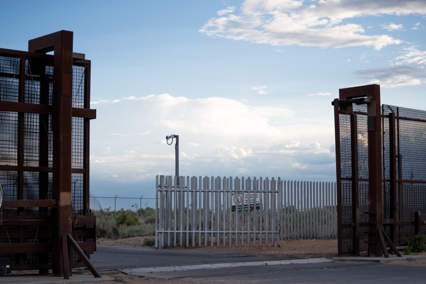 Border Wall Between Sunland Park, New Mexico and Puerto de Anapra, Mexico.